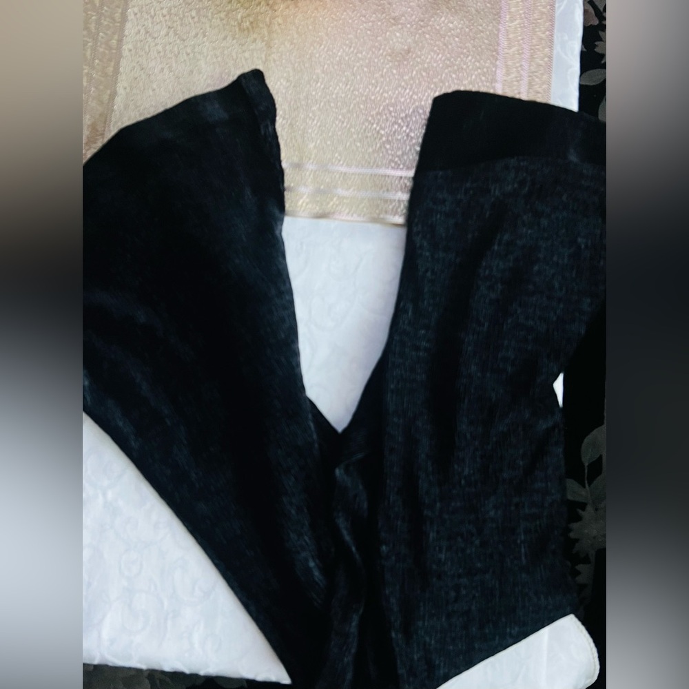 Free people black soft wide flare pants small